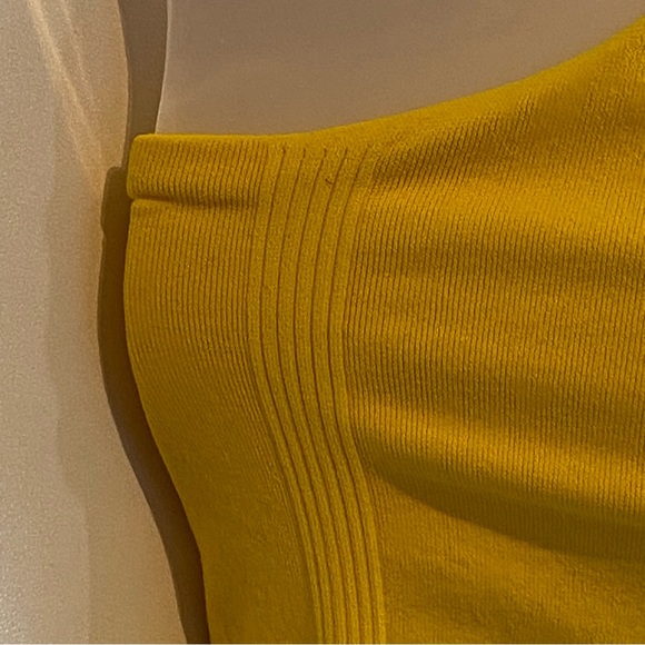 Bebe Yellow Racerback Tank Top Size P/S NWT - Picture 13 of 16